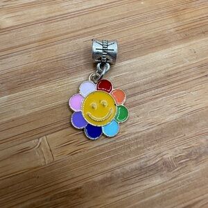 Colorful‎ Enamel Smiley Flower Charm